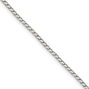 1.75mm Sterling Silver Solid Round Franco Chain Necklace, 18 Inch